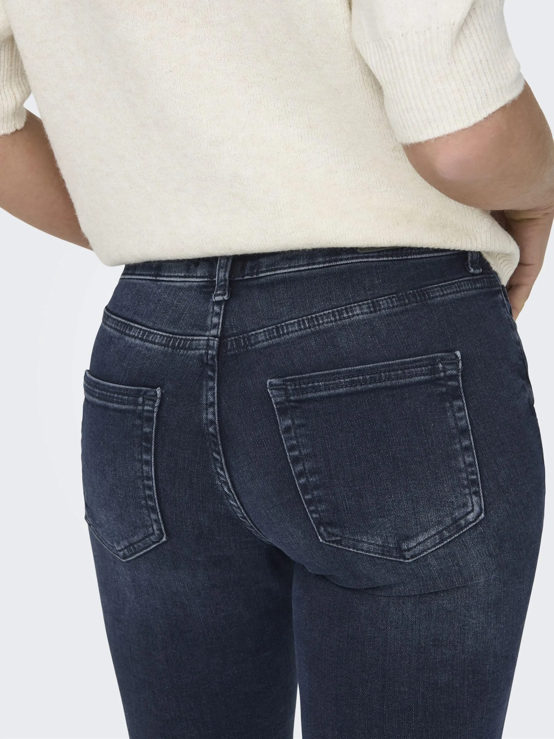 ONLY ONLBLUSH Vita Media Skinny Fit Jeans Nera L/32 - immagine 8