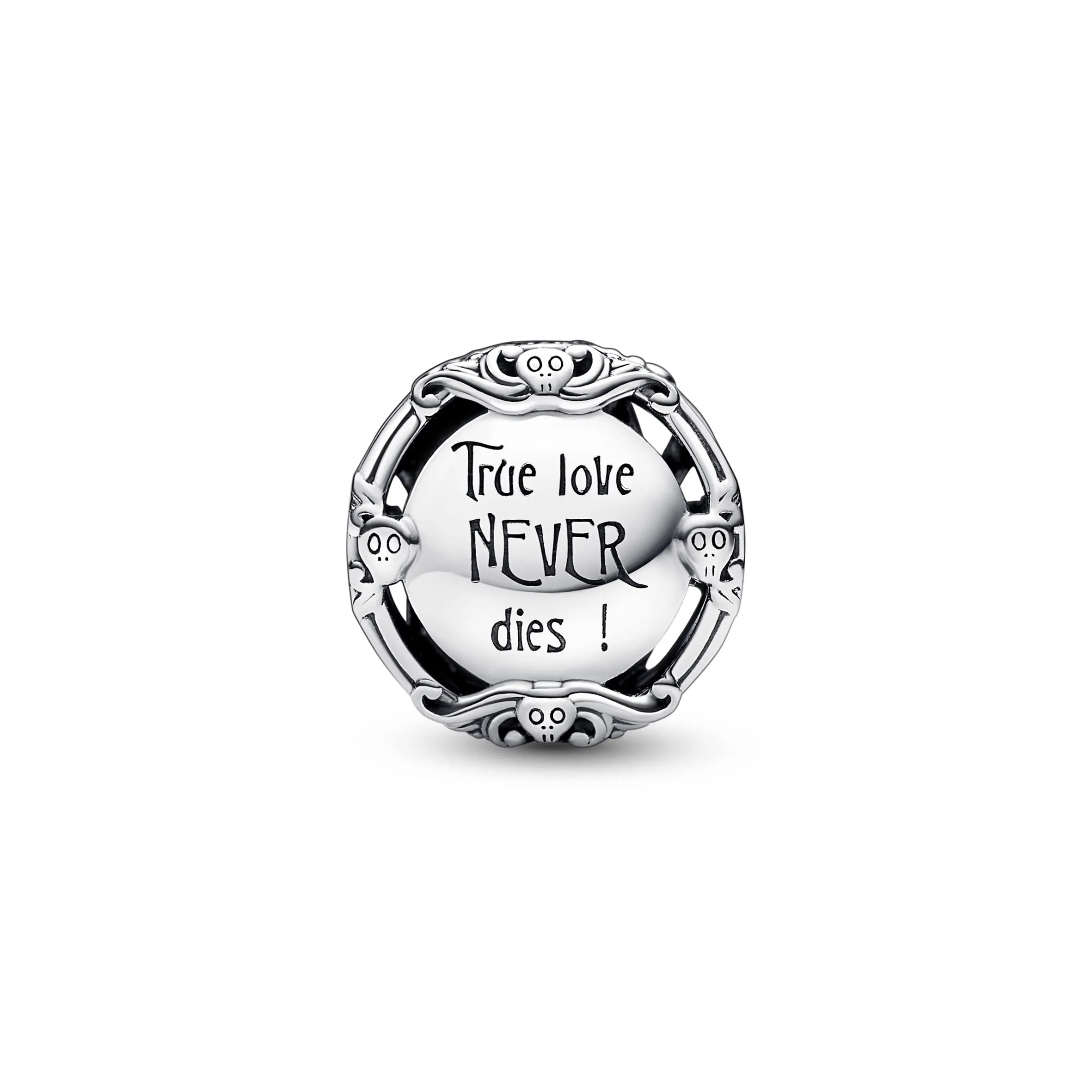 PANDORA Disney Ciondolo con Sally e Jack in argento Sterling con smalto nero, rosso e blu - immagine 3