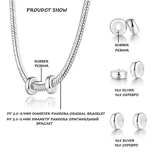Charm in argento Sterling, Distanziatore per braccialetti Pandora Silver - immagine 3