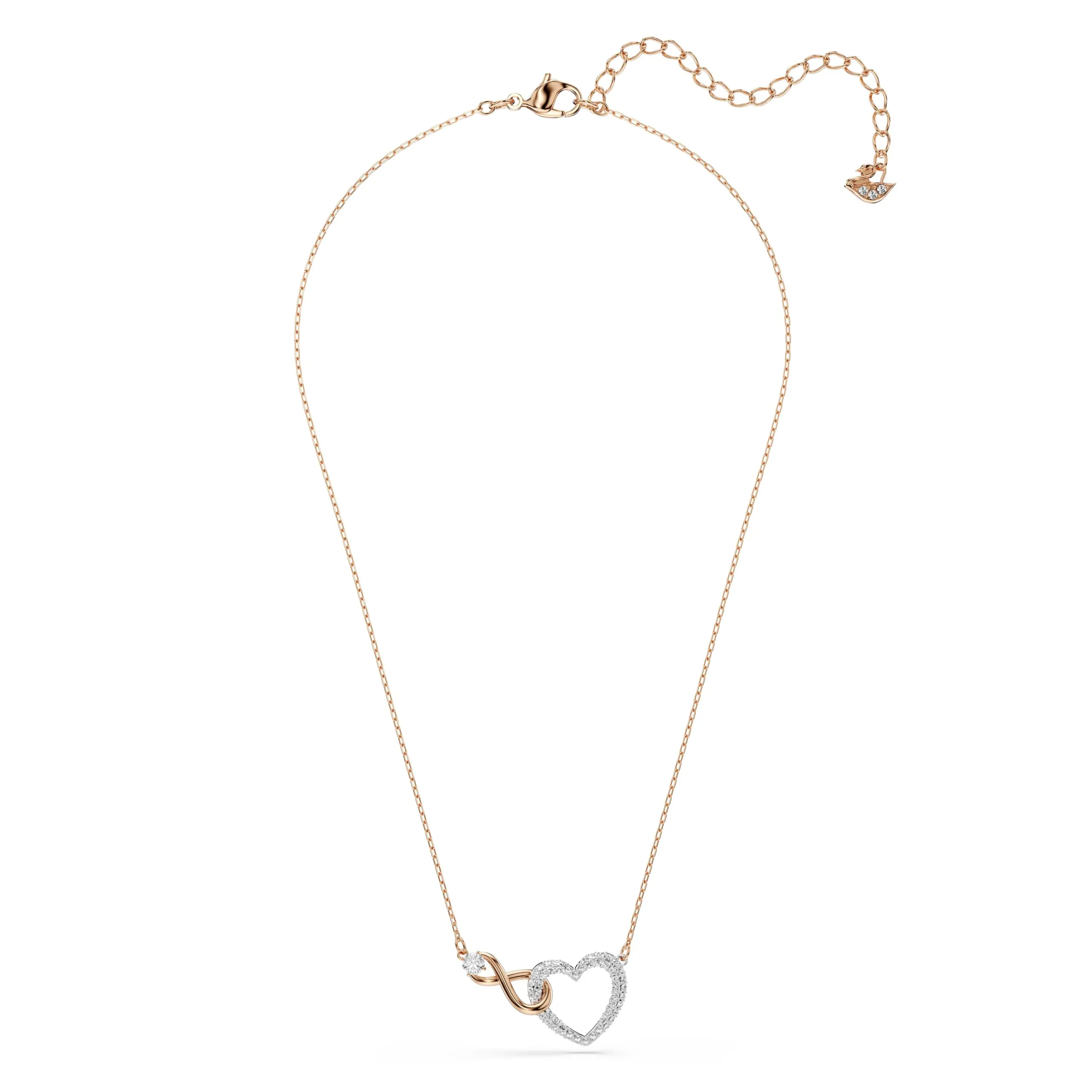 Swarovski Collana Infinity, Cuore, Bianca, Mix Finiture - immagine 2