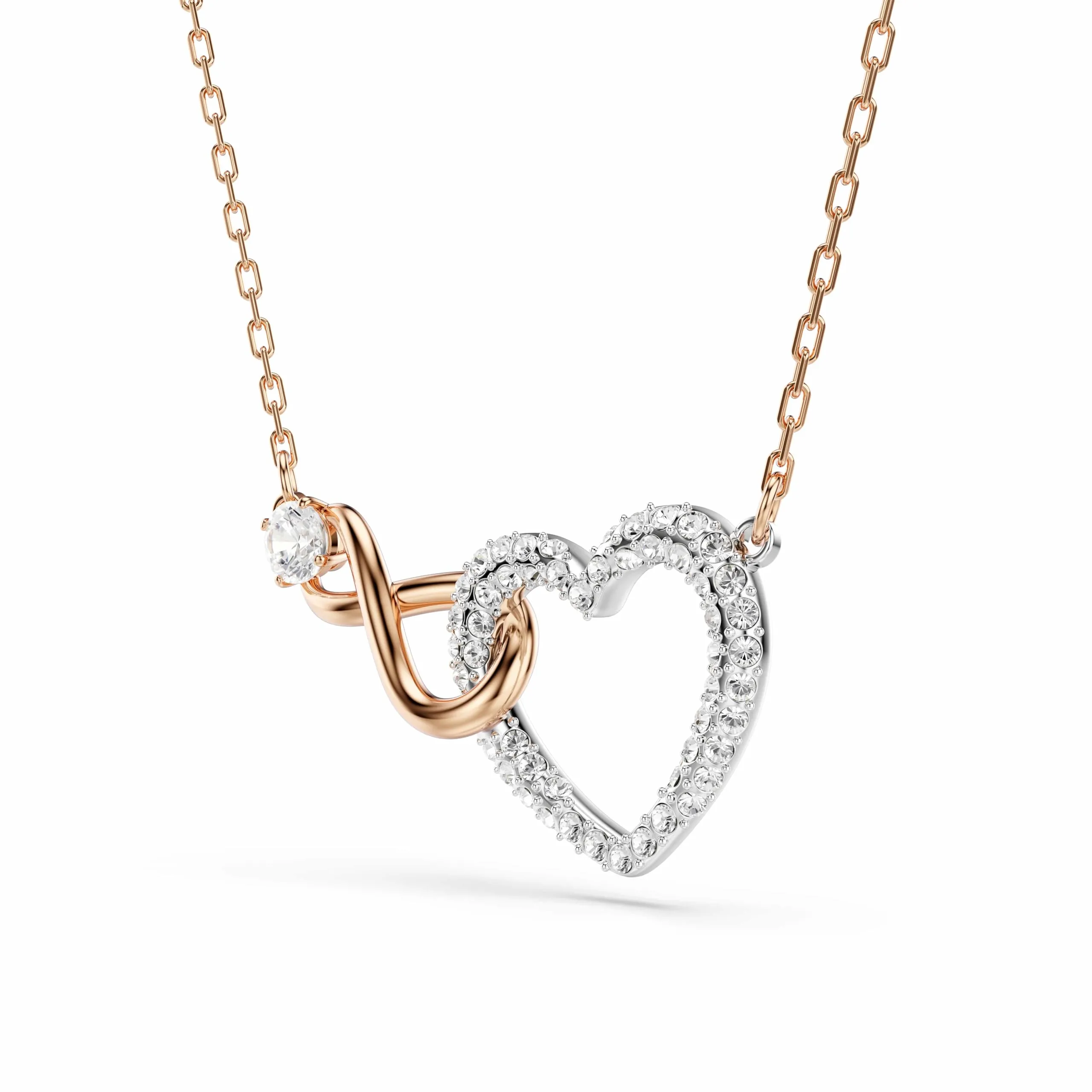 Swarovski Collana Infinity, Cuore, Bianca, Mix Finiture - immagine 3