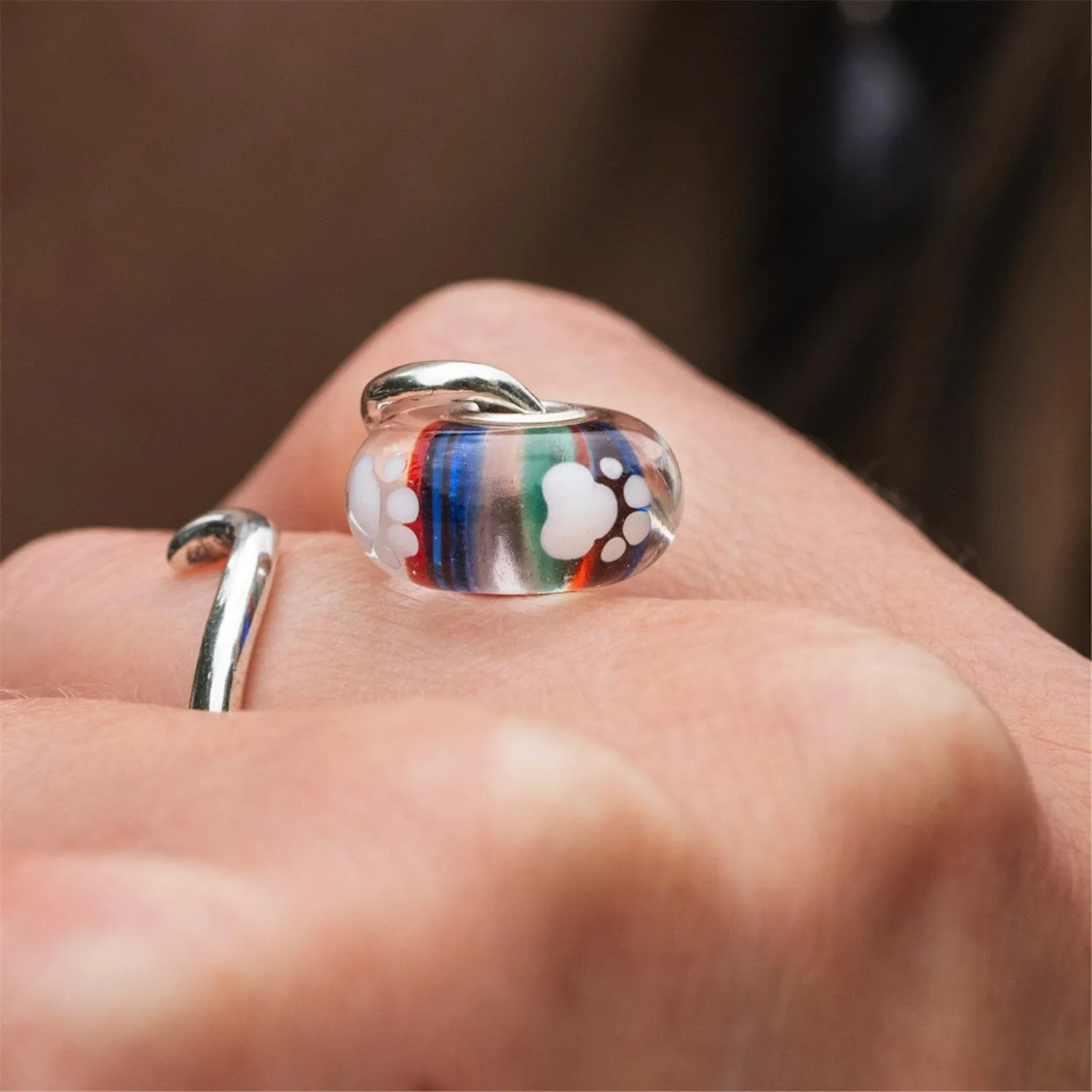 Trollbeads Collezione autunno Pfötchenliebe Glasbeads, misura unica, Vetro, Nessuna pietra preziosa - immagine 2