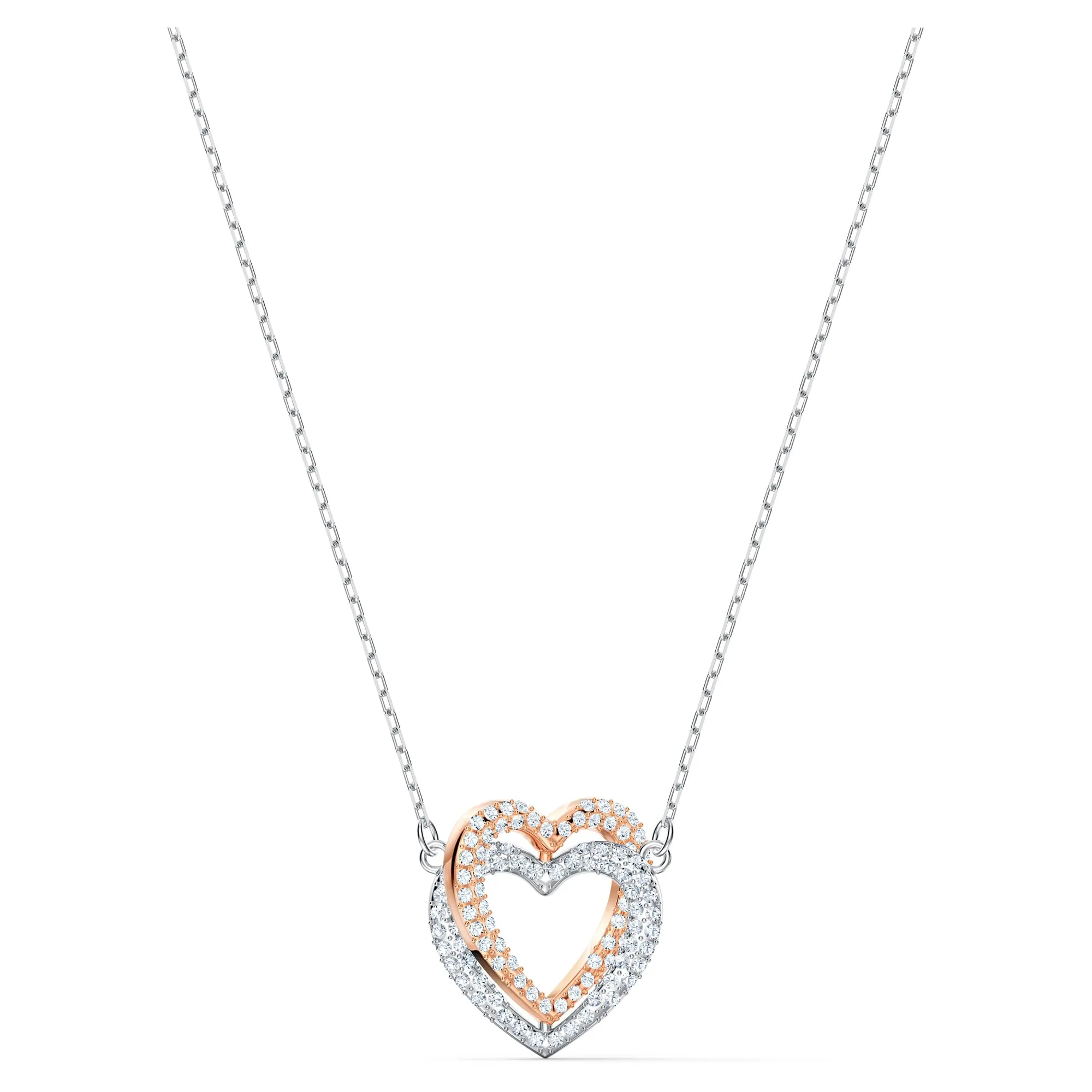 Swarovski Collana Swarovski Infinity, Cuore, Bianca, Mix di finiture - immagine 1