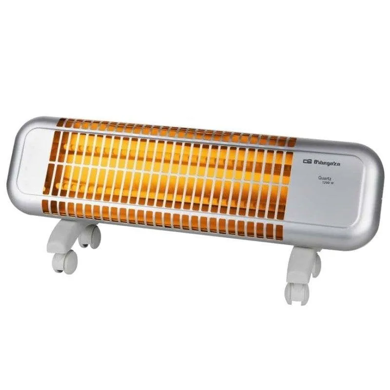 Stufa Elettrica al Quarzo Orbegozo BPM 0105 1.200W con Antiribaltamento e Ruote - immagine 1
