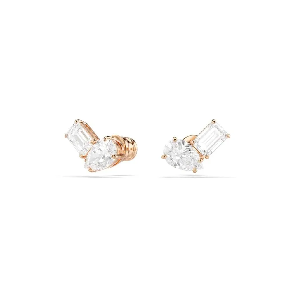 Swarovski Set Mesmera, Taglio Pera, Ottagonale, Bianco, Placcato Oro Rosa - immagine 6