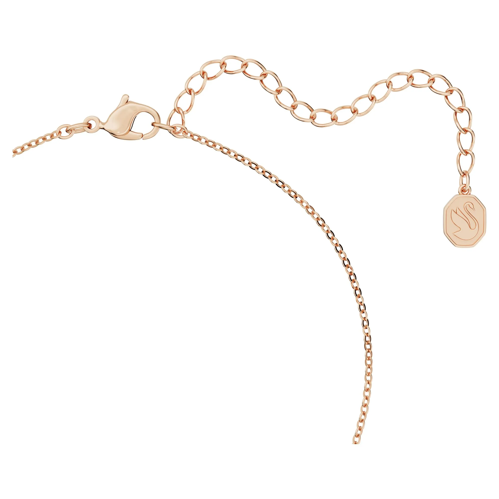 Swarovski Pendente Originally, Crystal Pearl, Bianco, Placcato color oro rosa - immagine 3