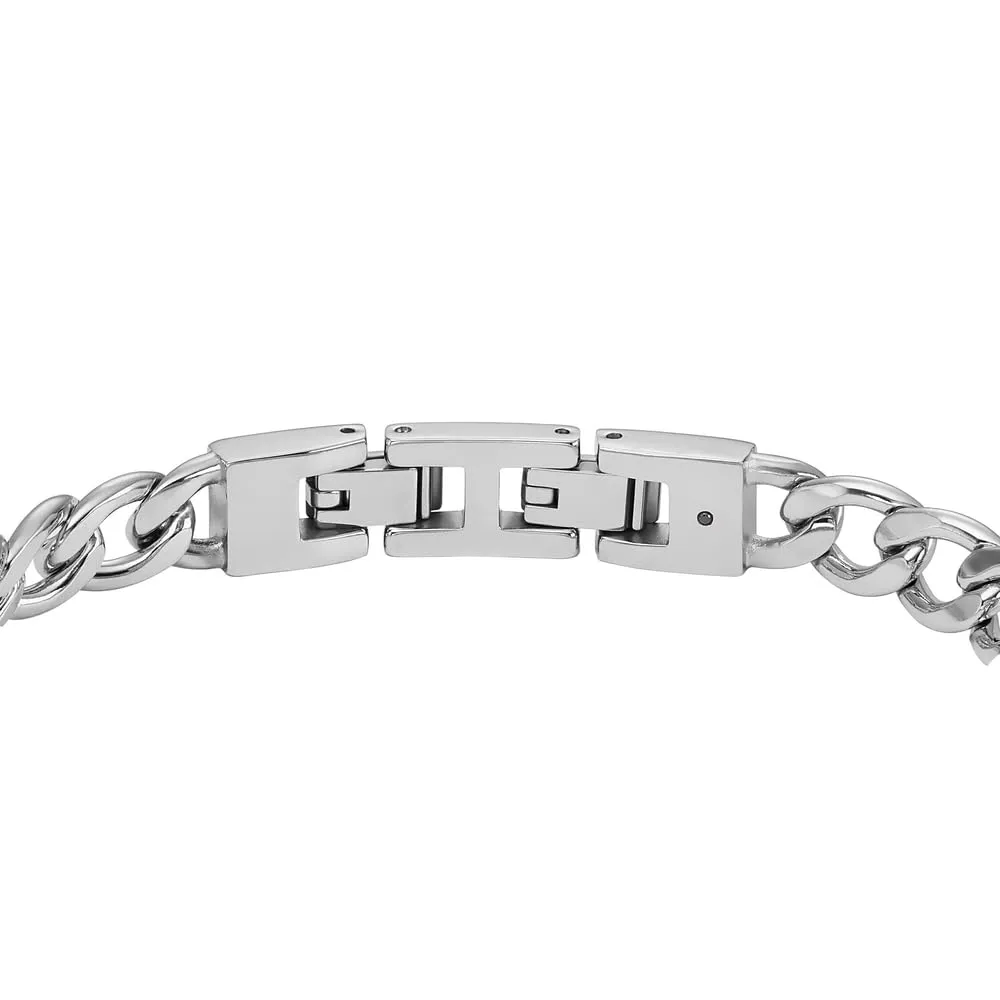 Fossil Bracciale Da Uomo Vintage Casual, Lunghezza Interna 180 mm + Prolunga 15 mm Bracciale In Acciaio Inossidabile Canna Di Fucile, JF03185793 - immagine 4