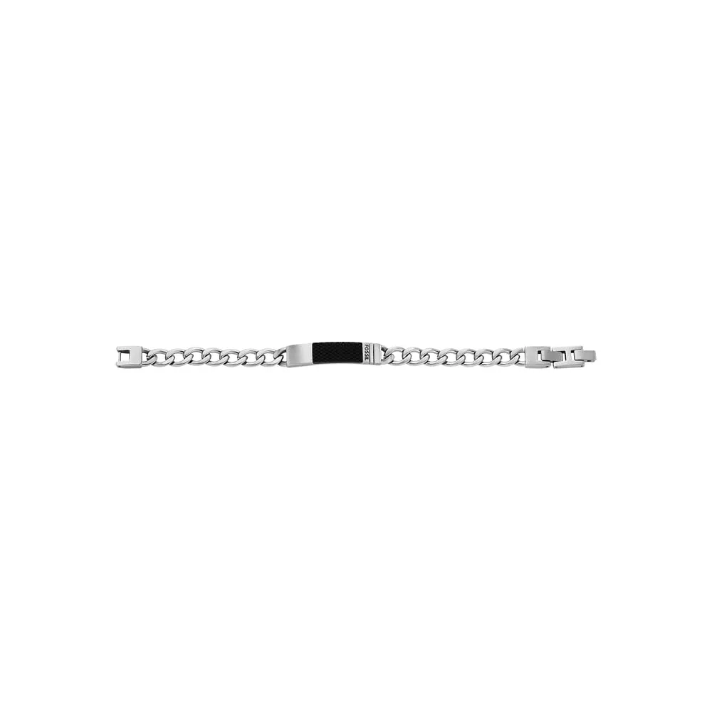 Fossil Bracciale Da Uomo Vintage Casual, Lunghezza Interna 180 mm + Prolunga 15 mm Bracciale In Acciaio Inossidabile Canna Di Fucile, JF03185793 - immagine 5