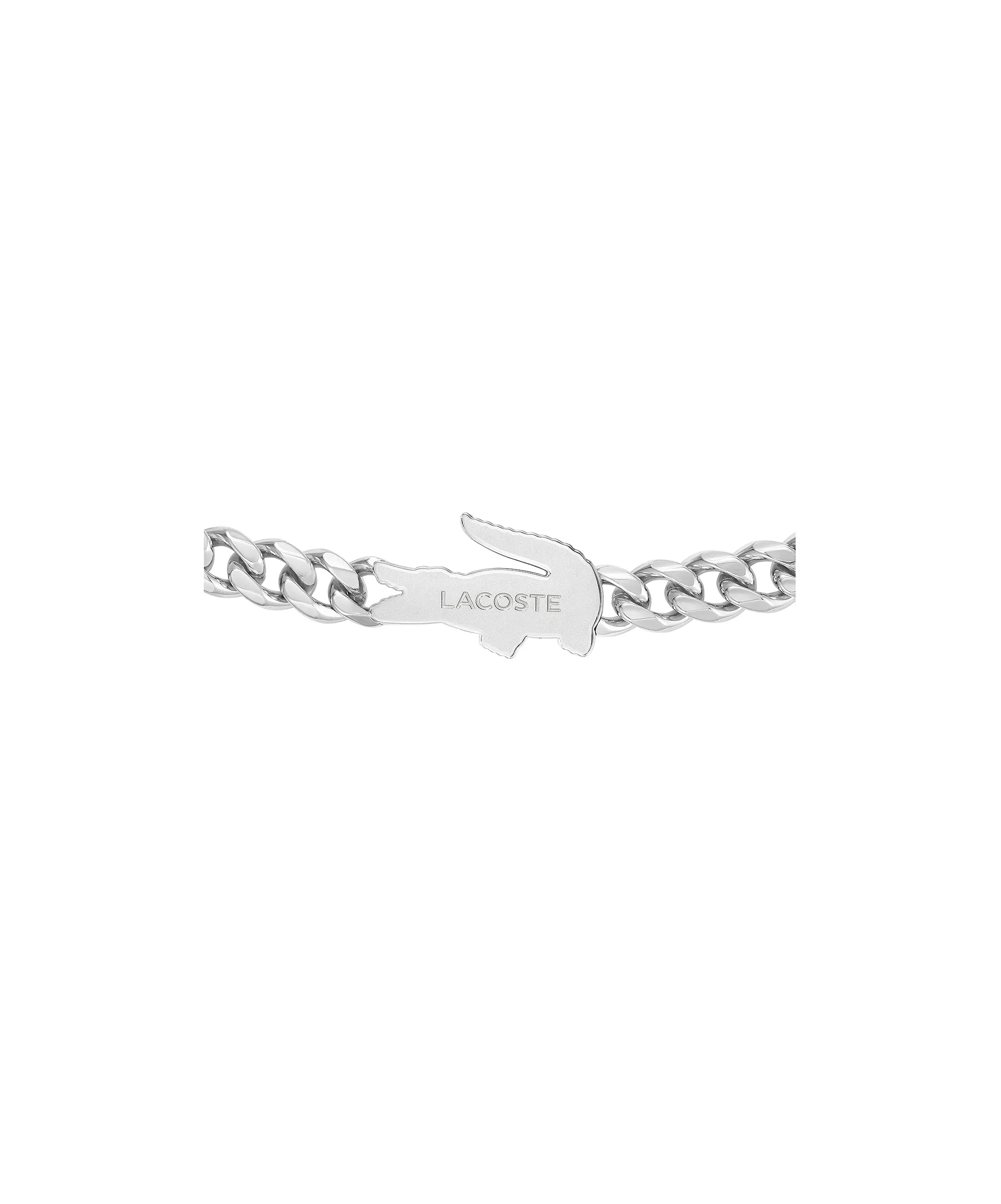 Lacoste Braccialetto a catena da uomo Collezione ARTHOR in Acciaio Inossidabile, Argento Silver - immagine 3