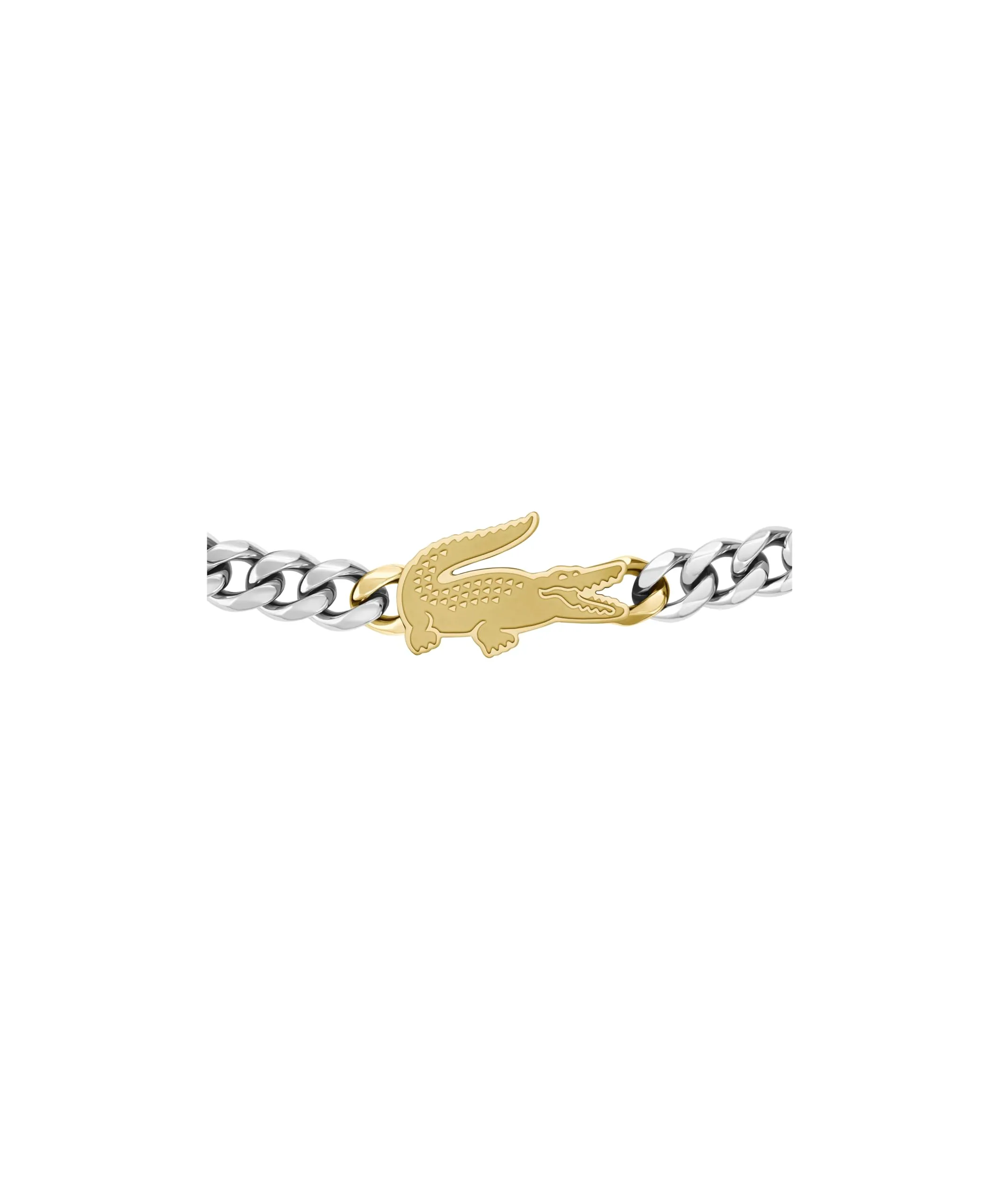 Lacoste Braccialetto a Catena da Uomo Collezione ARTHOR in Acciaio Inossidabile Bicolore con un Charm a Forma di Coccodrillo - 2040552 - immagine 2