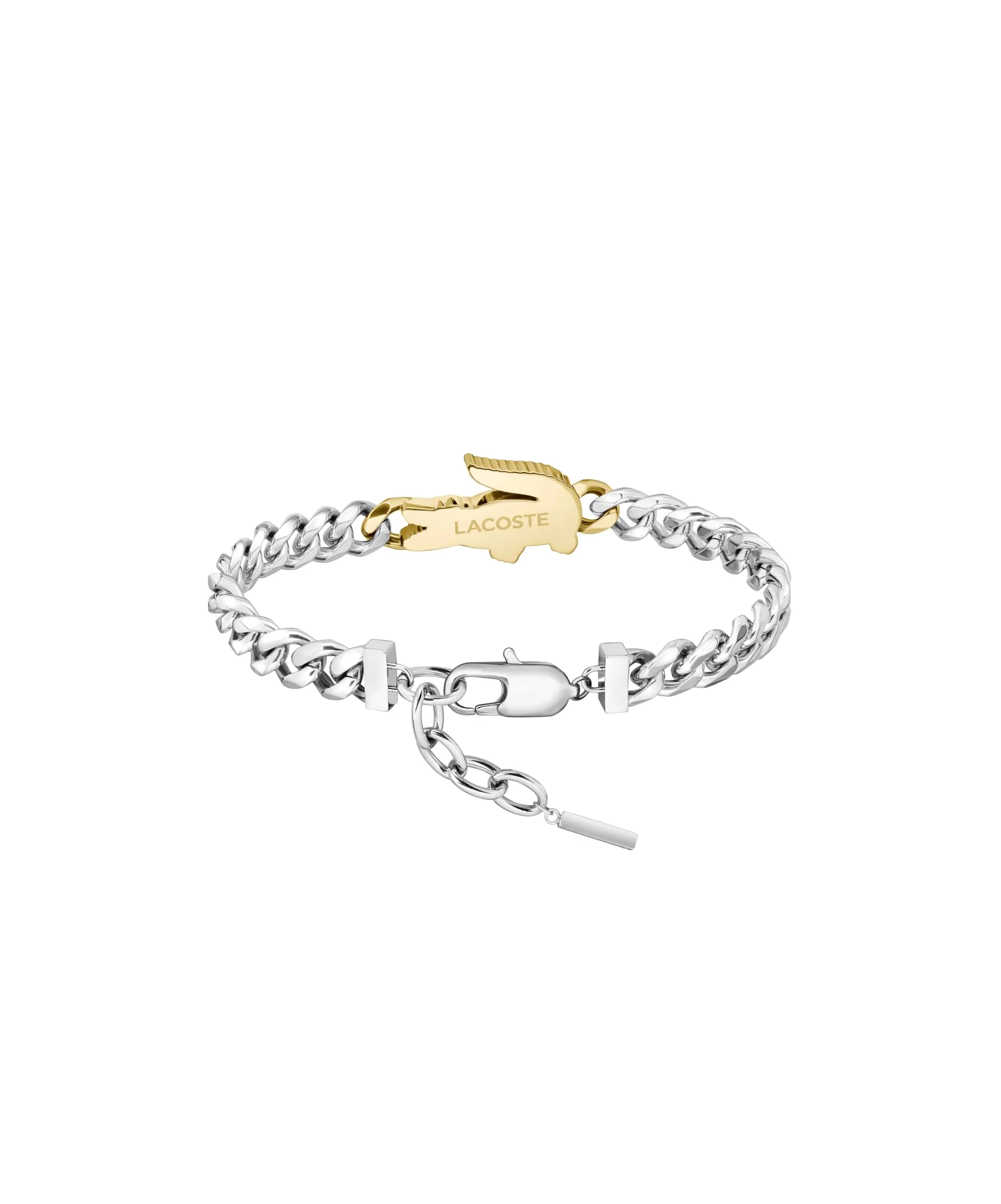Lacoste Braccialetto a Catena da Uomo Collezione ARTHOR in Acciaio Inossidabile Bicolore con un Charm a Forma di Coccodrillo - 2040552 - immagine 3