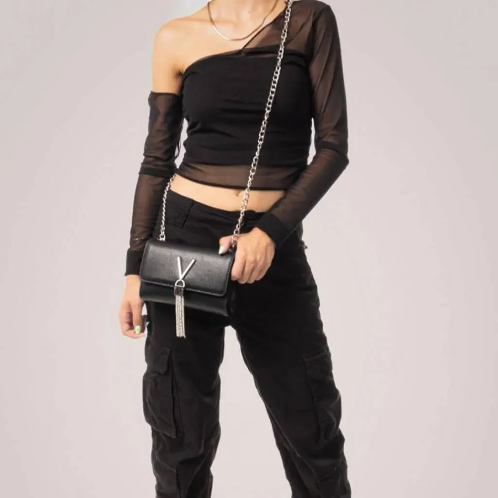 Valentino 1R4-DIVINA, Borsone Donna, Nero/Oro, Talla Única - immagine 2
