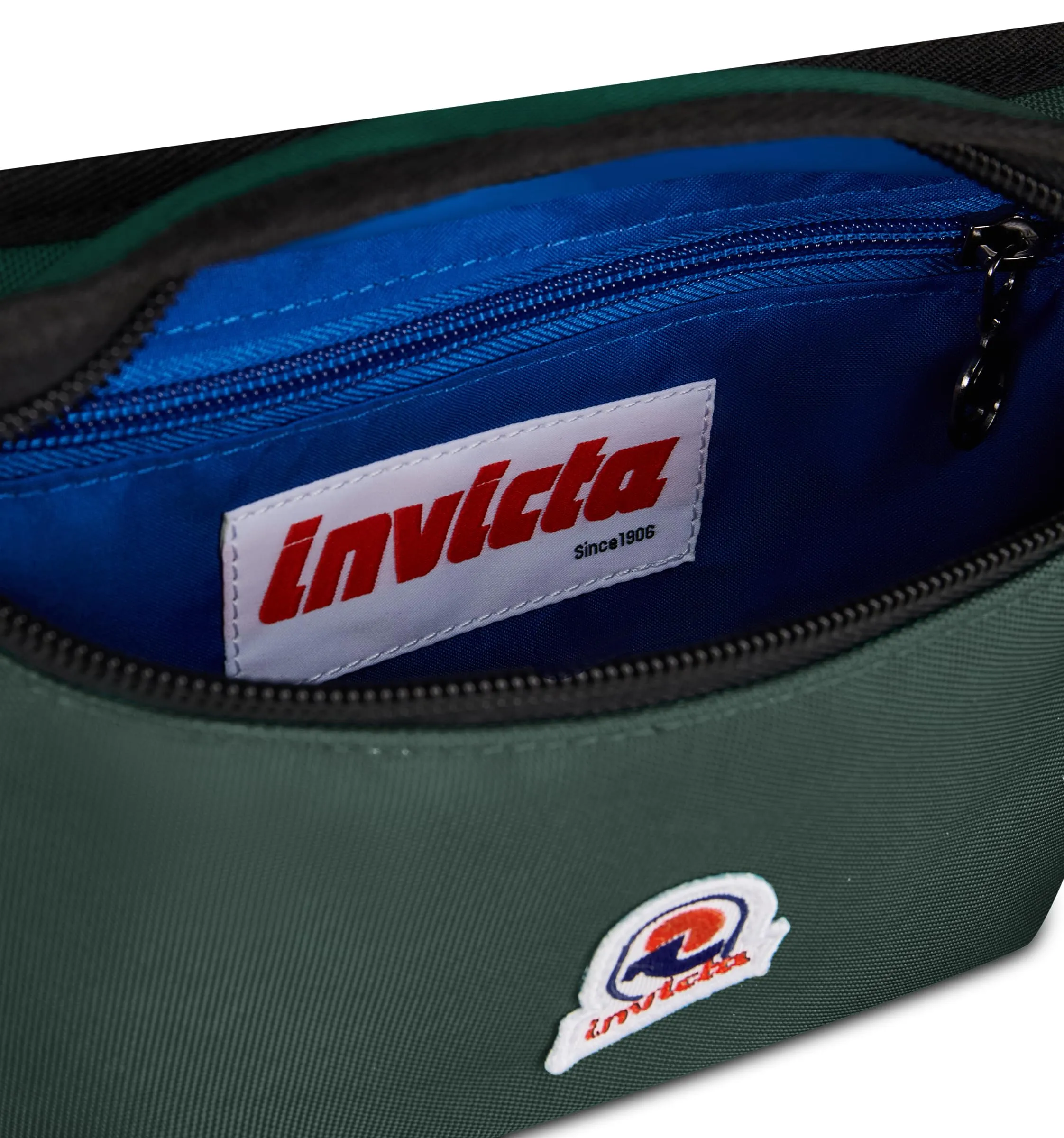 Invicta Marsupio Tulgo S Urban Uomo Donna,Verde, Compatto per Viaggio, Tempo Libero e Città, Cinghia Regolabile, Tasca Interna con Zip, 14 x 34 x 6,5 cm - immagine 3
