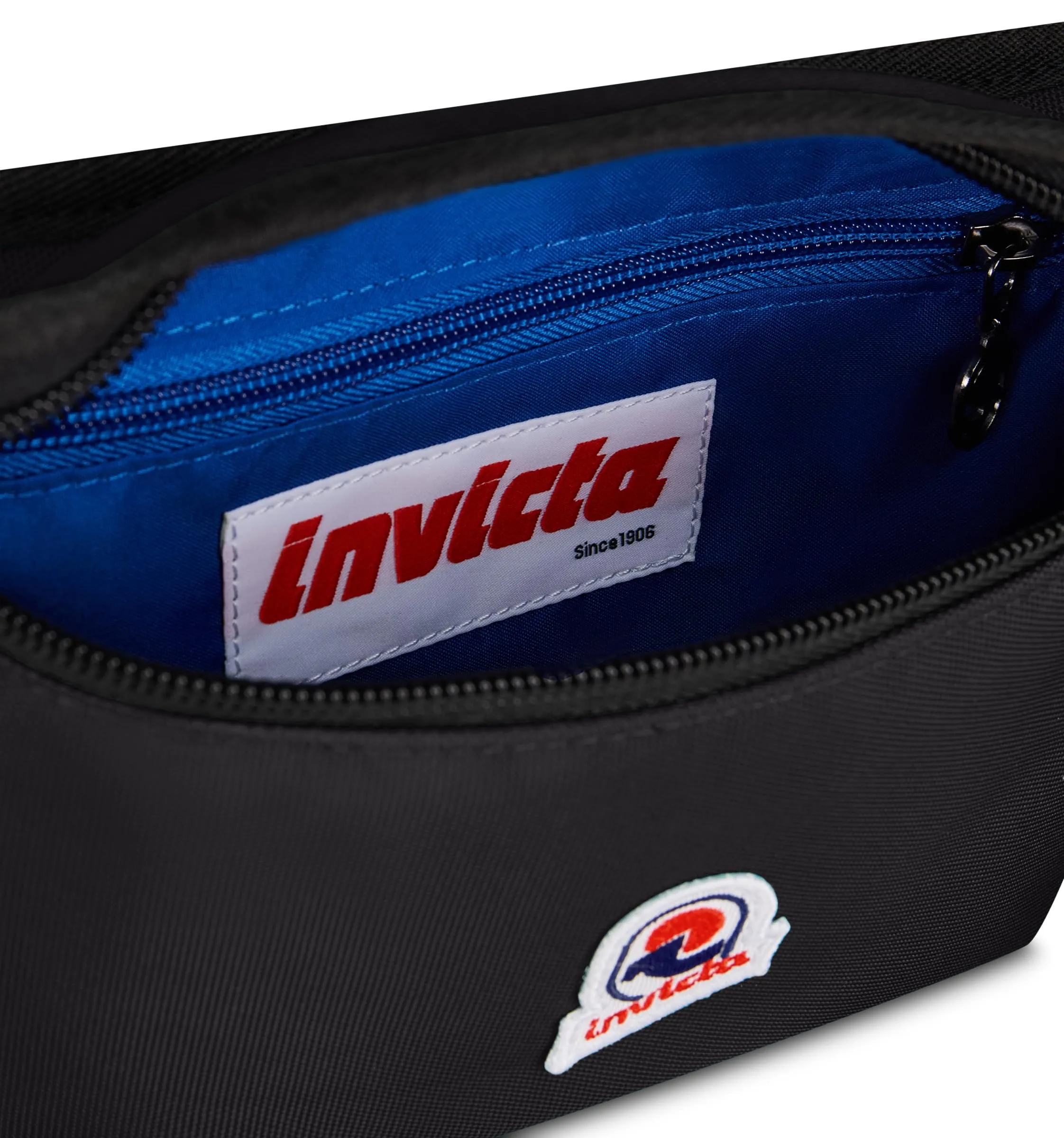 Invicta Marsupio Tulgo S Urban Uomo Donna,Nero, Compatto per Viaggio, Tempo Libero e Città, Cinghia Regolabile, Tasca Interna con Zip, 14 x 34 x 6,5 cm - immagine 3