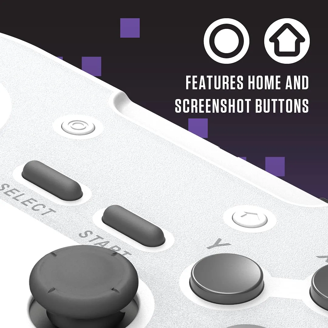 Retro-Bit Legacy16 2.4 Ghz Wireless Controller for Snes, Switch, Pc, Mac, Raspberry Pi and Steam - Grey - Nintendo Switch - immagine 5