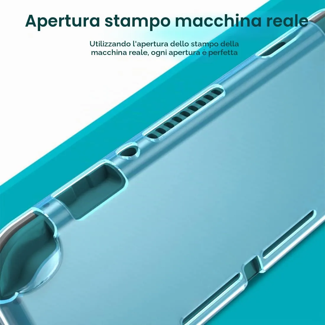 CUZKC Custodia per Nintendo Switch Lite,custodia morbida in TPU, custodia protettiva antiurto resistente ai graffi per Nintendo Switch Lite - trasparente. - immagine 4