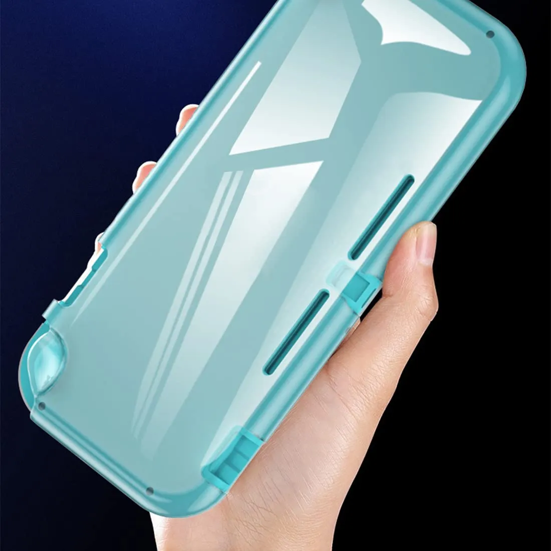 CUZKC Custodia per Nintendo Switch Lite,custodia morbida in TPU, custodia protettiva antiurto resistente ai graffi per Nintendo Switch Lite - trasparente. - immagine 5