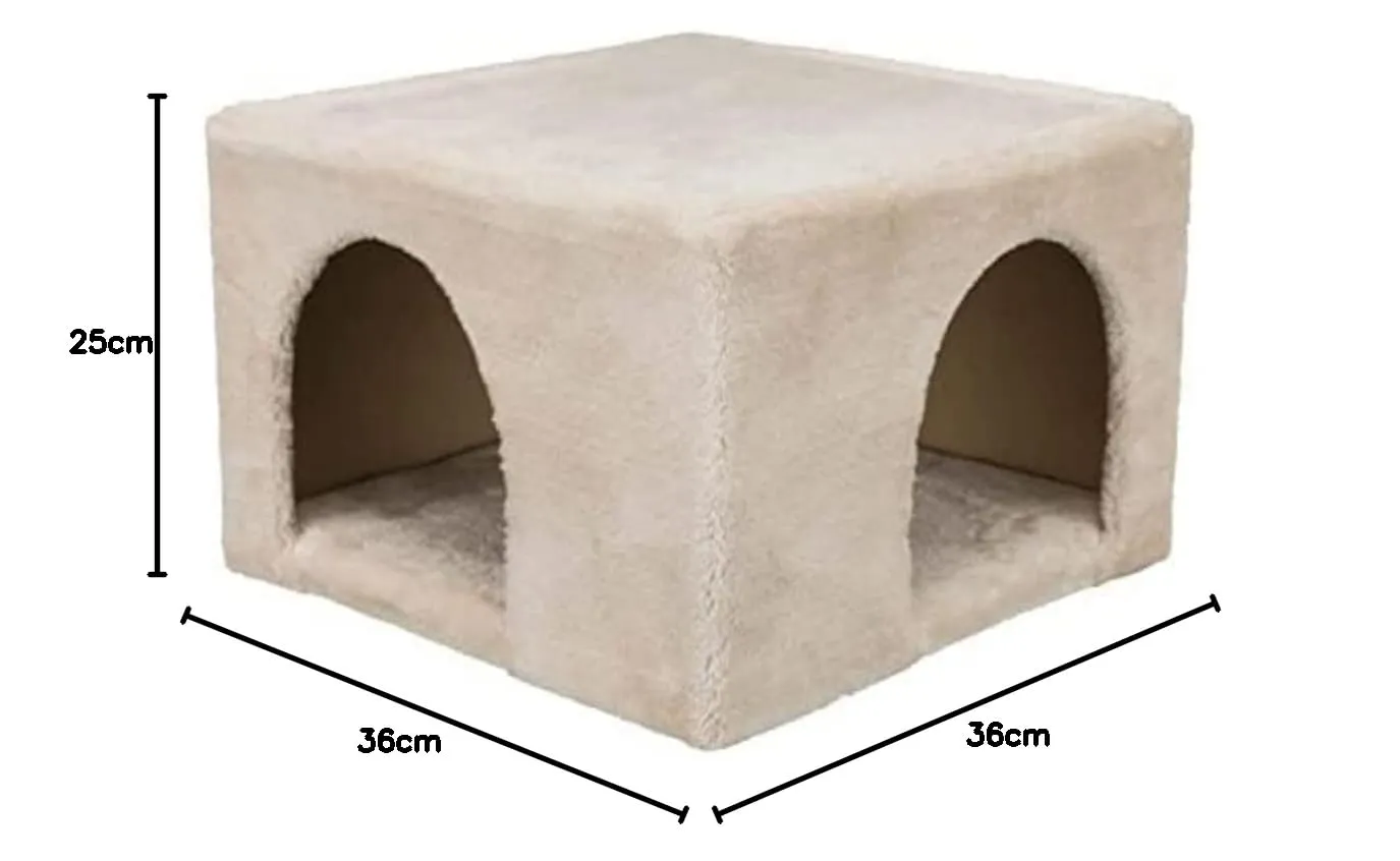 TRIXIE Cave di Peluche per Conigli/porcellini d'India, 36 x 25 x 36 cm, Beige, 3230 g - immagine 5