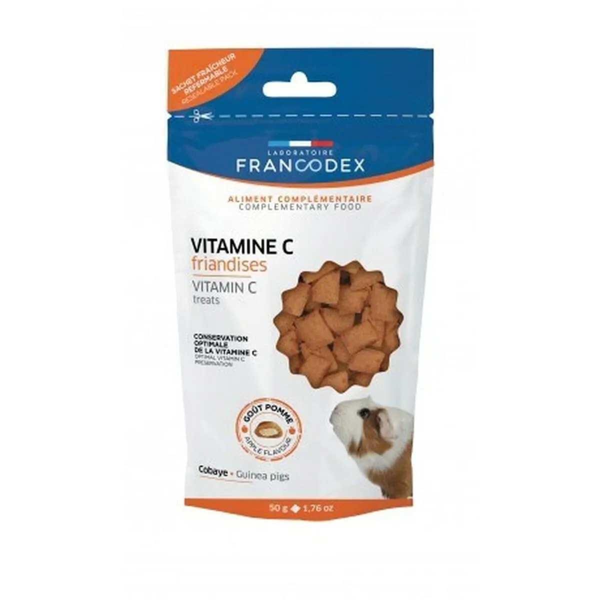 Francodex -Dolci Vitamina C per porcellini d'India 50g-FR-174132 - immagine 1