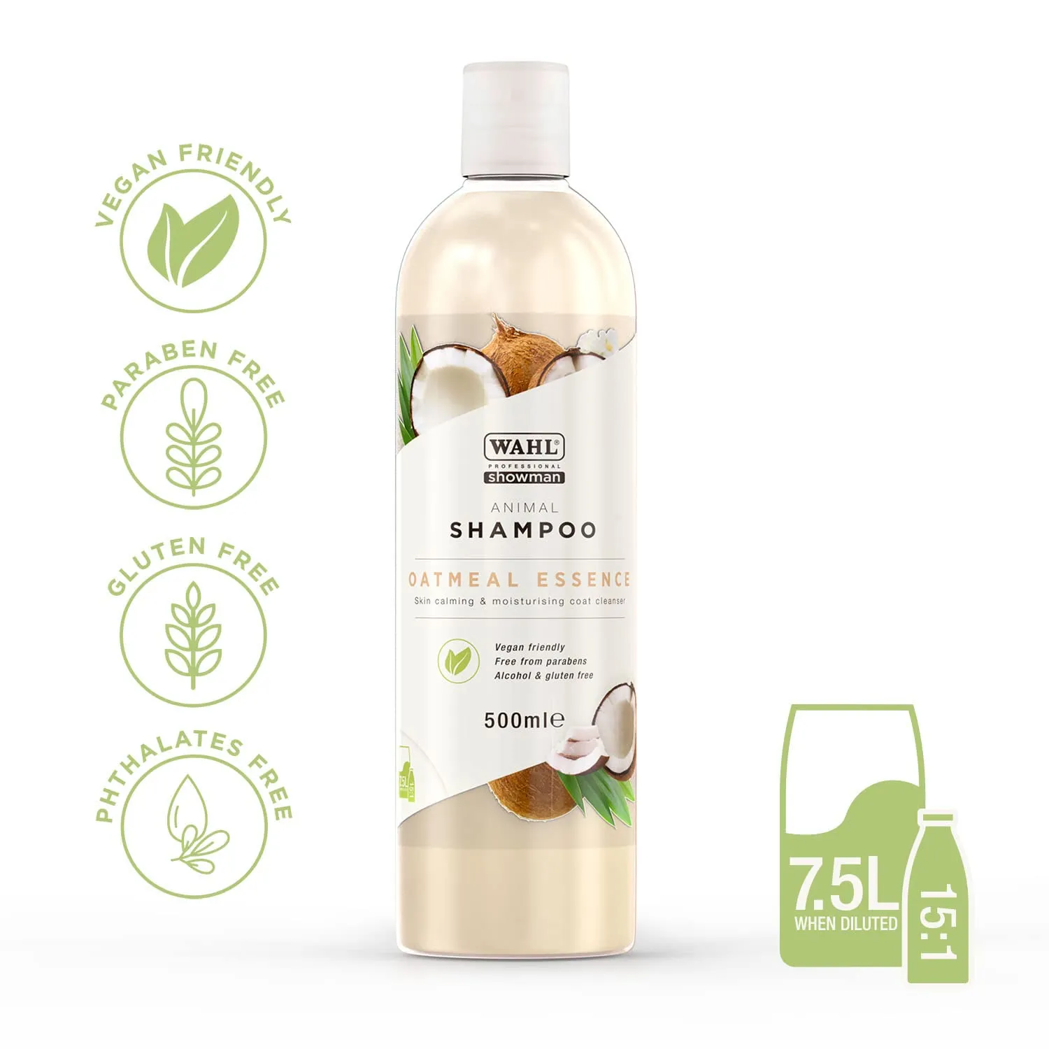 Wahl Oatmeal Essence Shampoo pelli sensibili per cani, concentrato 500 ml - immagine 8