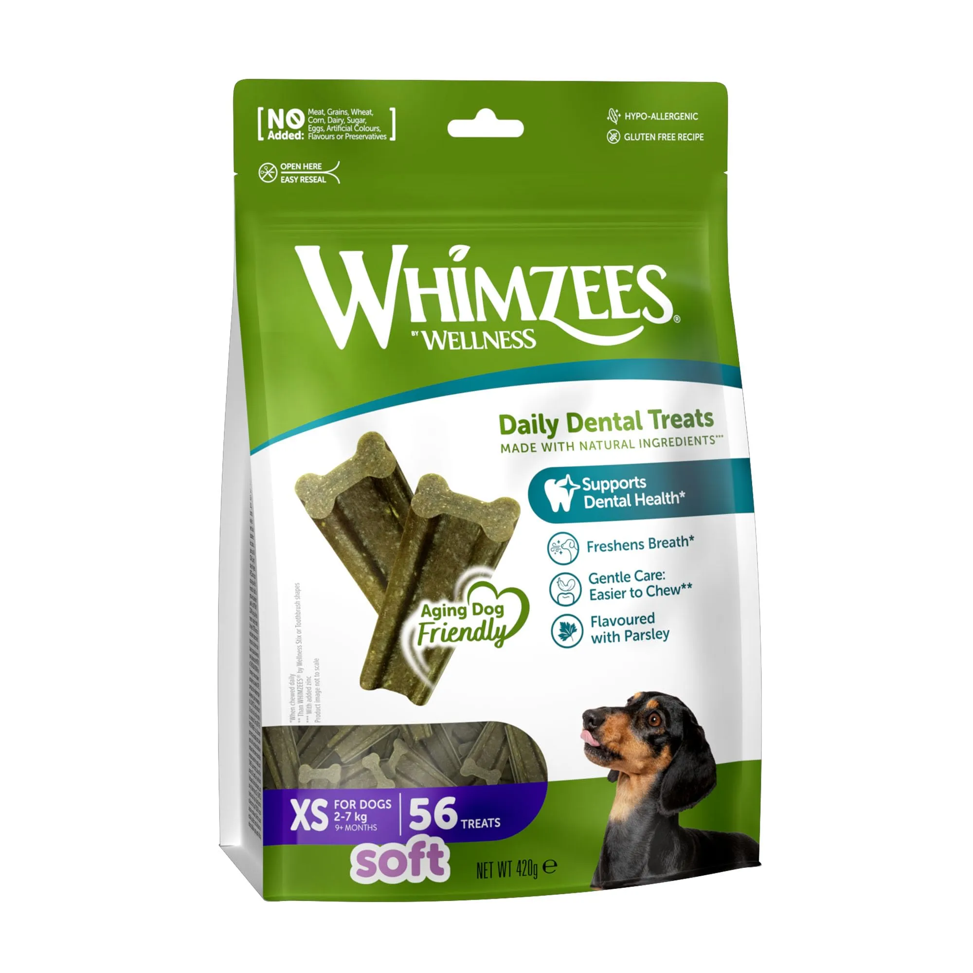 WHIMZEES Stix Soft XS, 56 Pezzi – Taglia XS - immagine 1