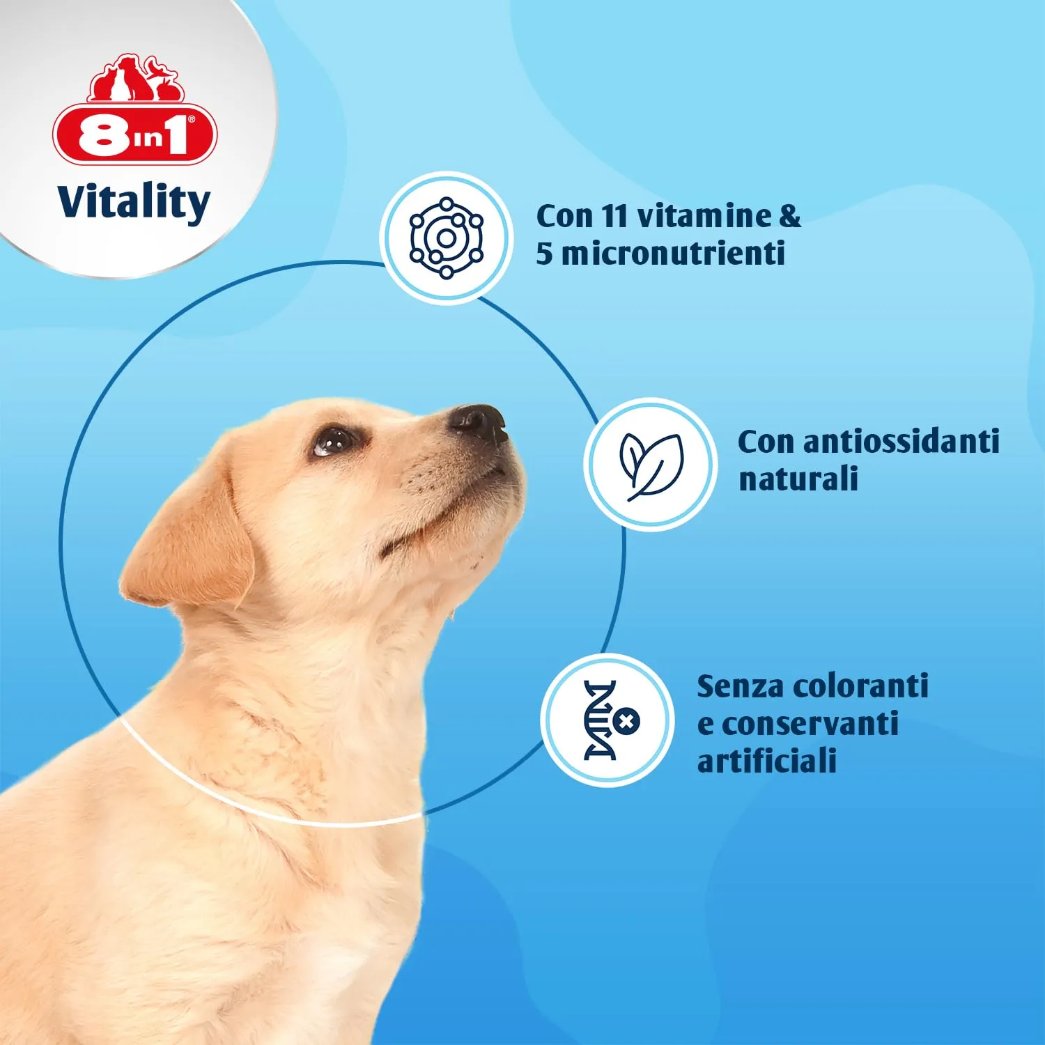 8in1 Vitamine per Cuccioli – Integratore Multivitaminico - 100 Compresse - immagine 3