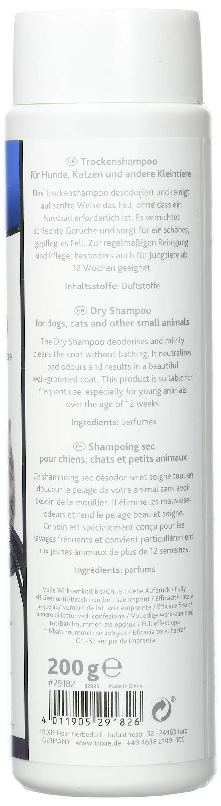 Trixie - Shampoo secco in polvere 200g per cani e gatti - TR-29182 - immagine 2
