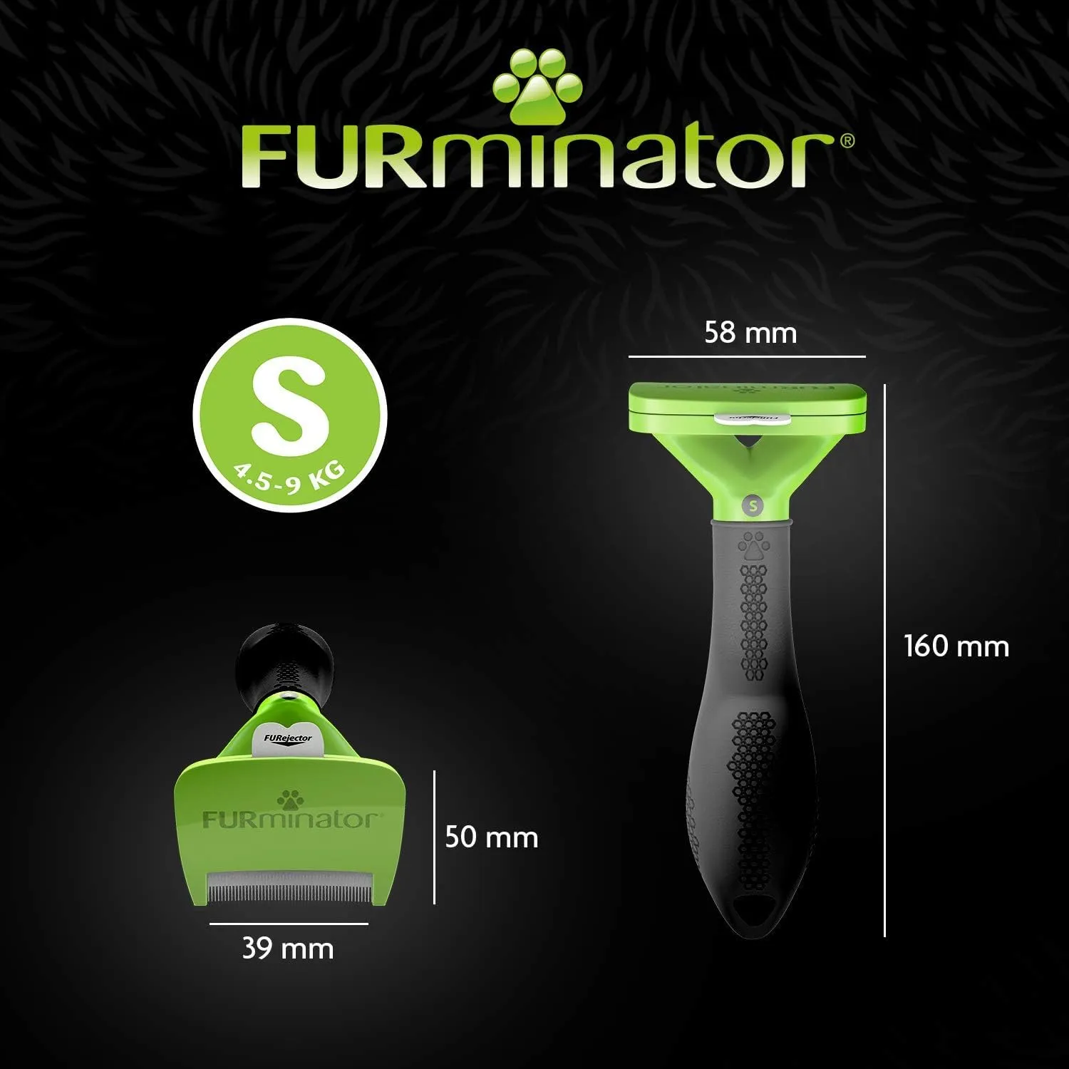 FURminator deShedding Tool S - Spazzola per cani piccoli, pelo corto - immagine 5