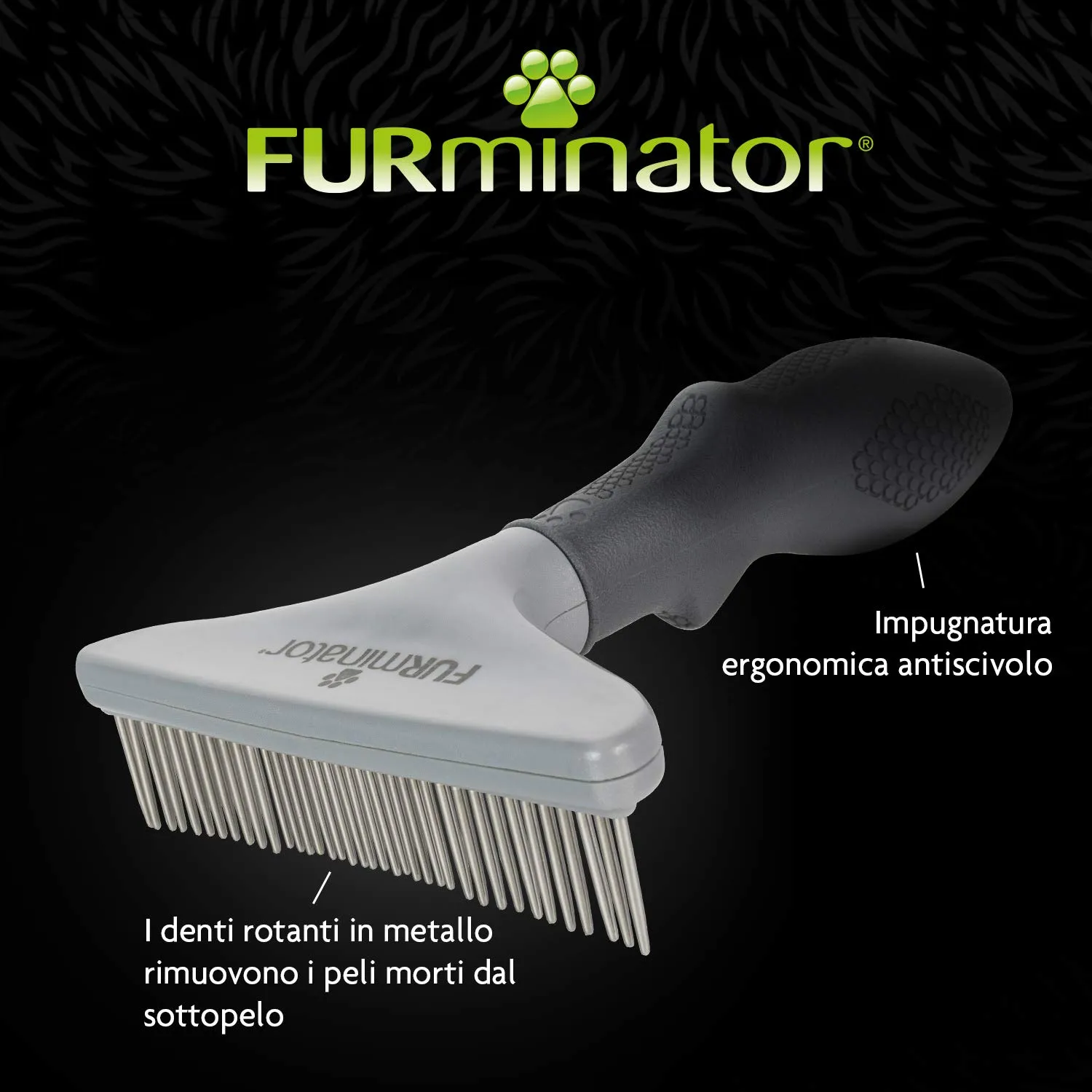 FURminator Grooming Rake - Pettine a rastrello per cani e gatti - immagine 4
