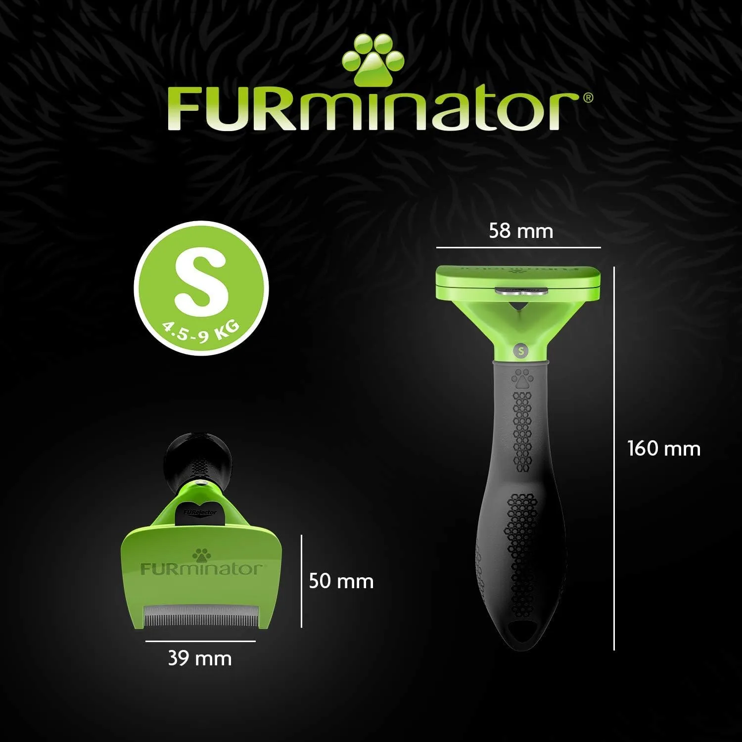 FURminator deShedding Tool S - Spazzola per cani piccoli, pelo lungo - immagine 5