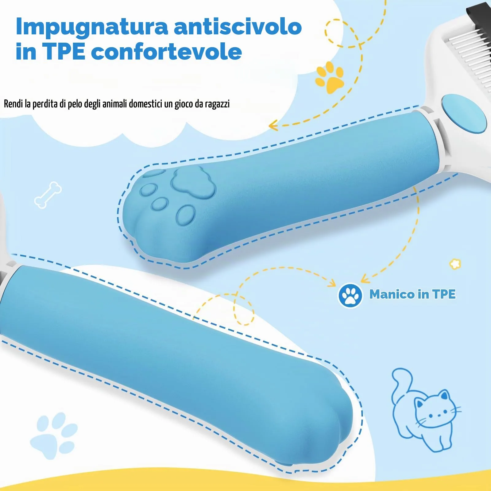 Zivacate 3-in-1 Spazzola per Cani & Spazzola per Gatti - immagine 3
