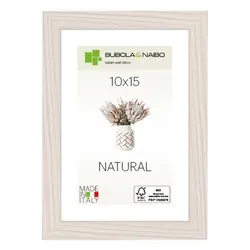 Cornice legno (10x15cm) TRENDY TULIPA Bianco venato 6340 08 03 - immagine 1