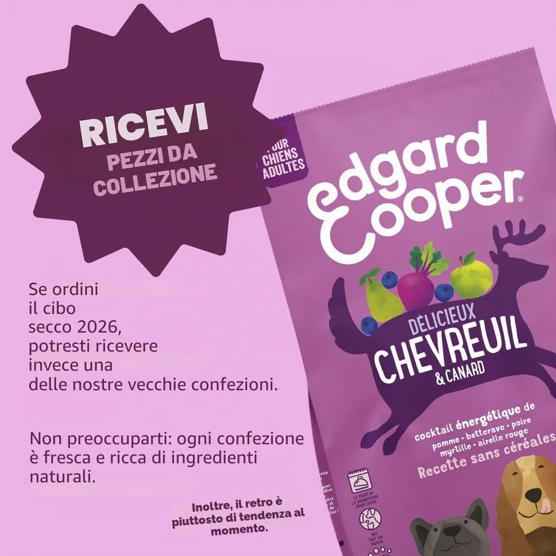 Edgard & Cooper Cibo secco per cani (cervo e anatra, 7 kg), senza cereali, ingredienti naturali e carne fresca, pieno di aminoacidi essenziali - immagine 8