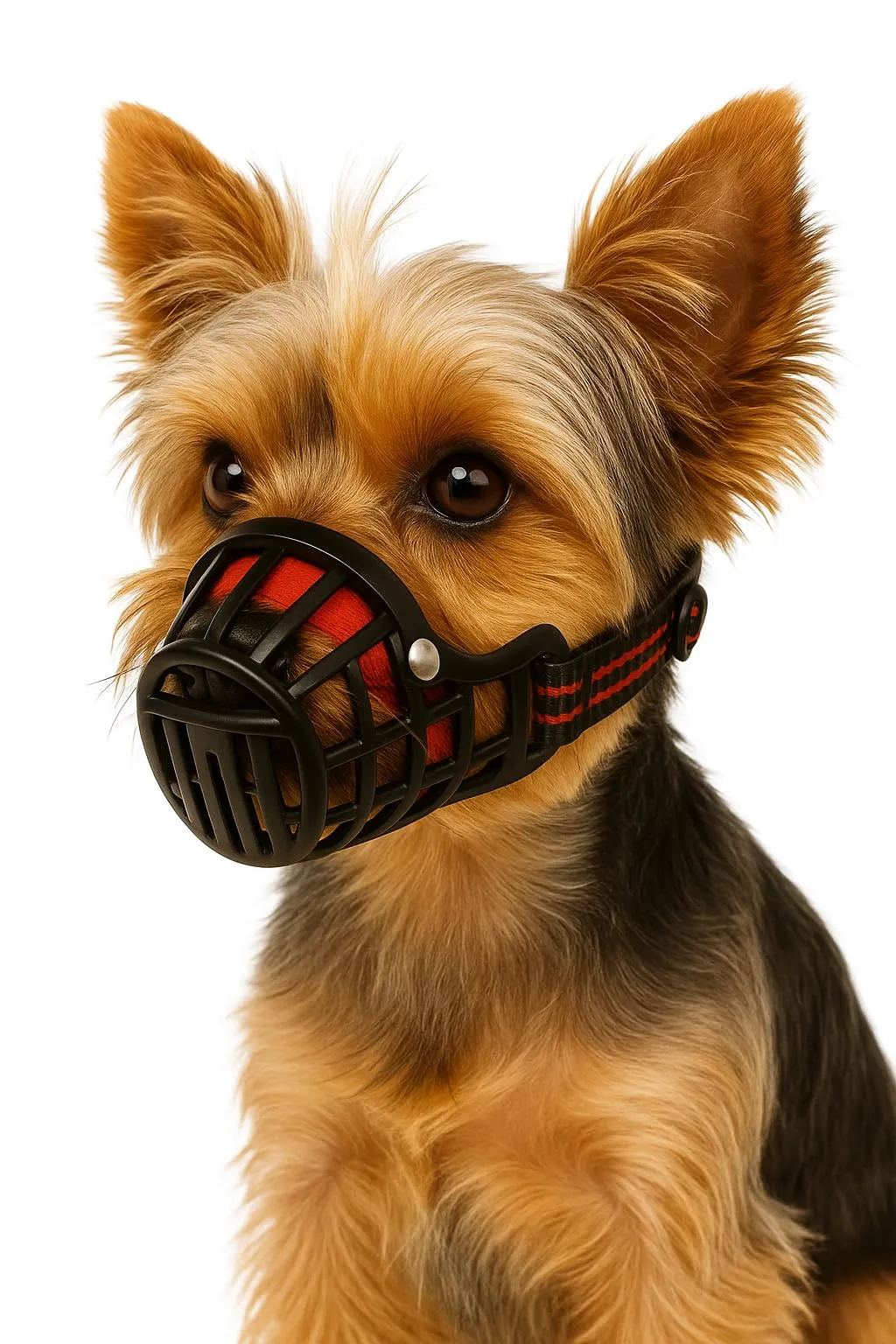 Museruola per cani – museruola cani taglia XS – in plastica leggera e regolabile – comfort e sicurezza – per passeggiate, addestramento e viaggi – Flamingo Museruola Silas XS - immagine 1