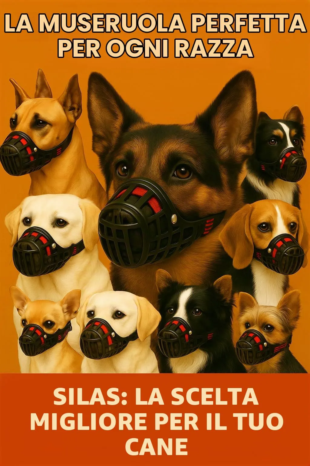 Museruola per cani – museruola cani taglia XS – in plastica leggera e regolabile – comfort e sicurezza – per passeggiate, addestramento e viaggi – Flamingo Museruola Silas XS - immagine 5