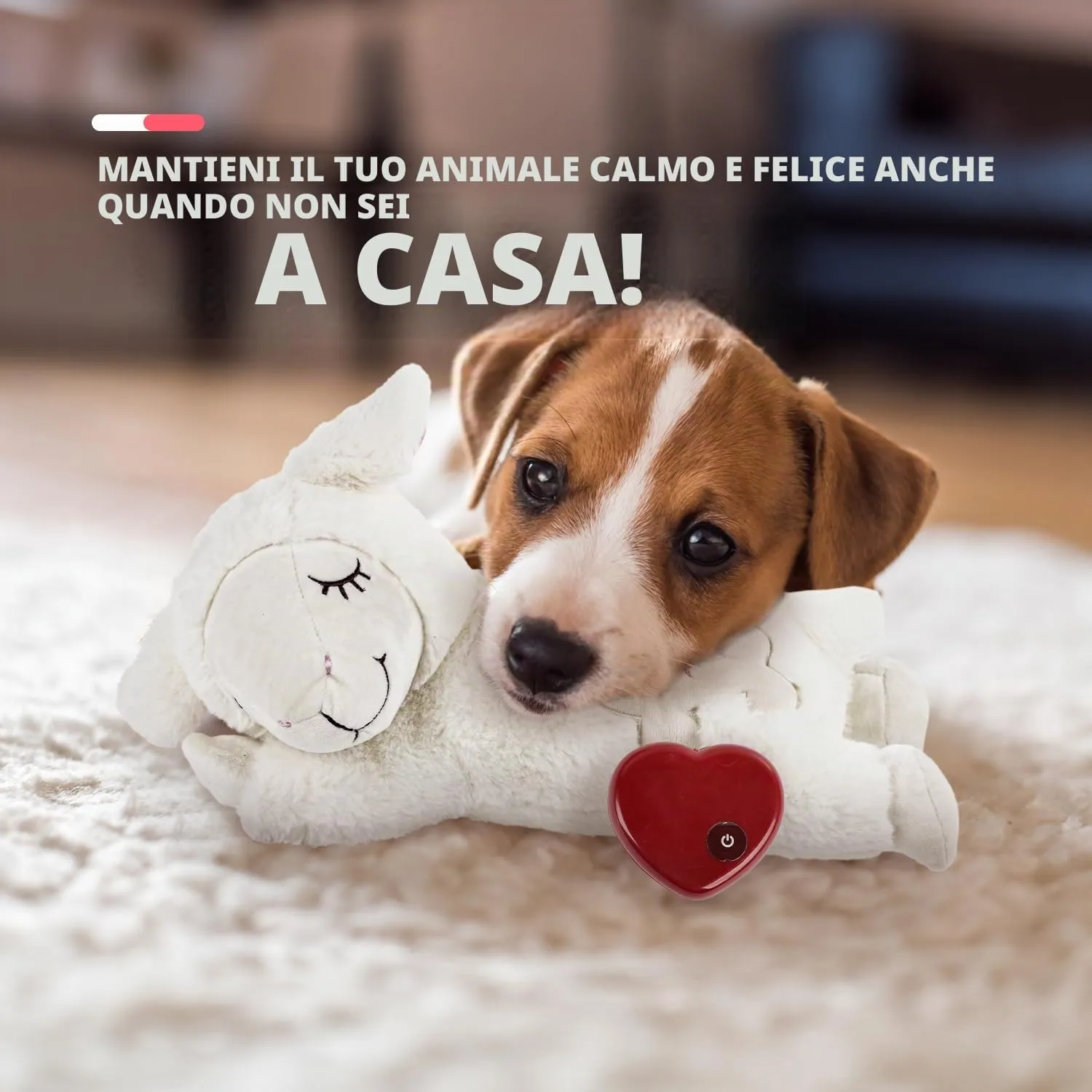 All For Paws All For Paws Tutto per Paws Afp Little Buddy - Battito Cardiaco Pecora Bianco - immagine 4