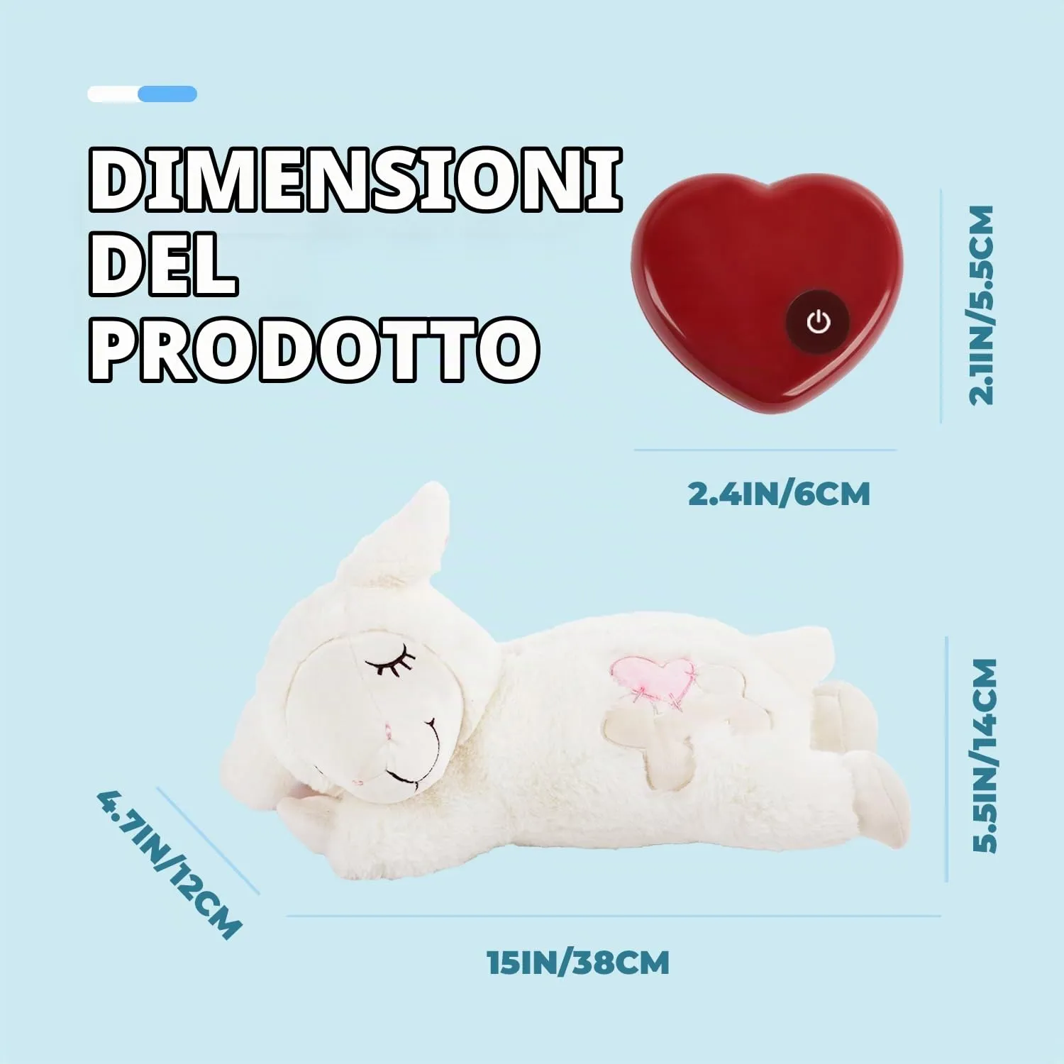 All For Paws All For Paws Tutto per Paws Afp Little Buddy - Battito Cardiaco Pecora Bianco - immagine 8