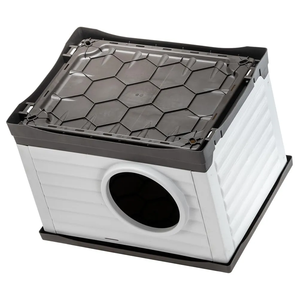Ferplast - Cuccia per cani e Cuccia per gatti da esterno - Robusta plastica riciclata - Misure 54 x 43 x h 38,5 cm - immagine 4