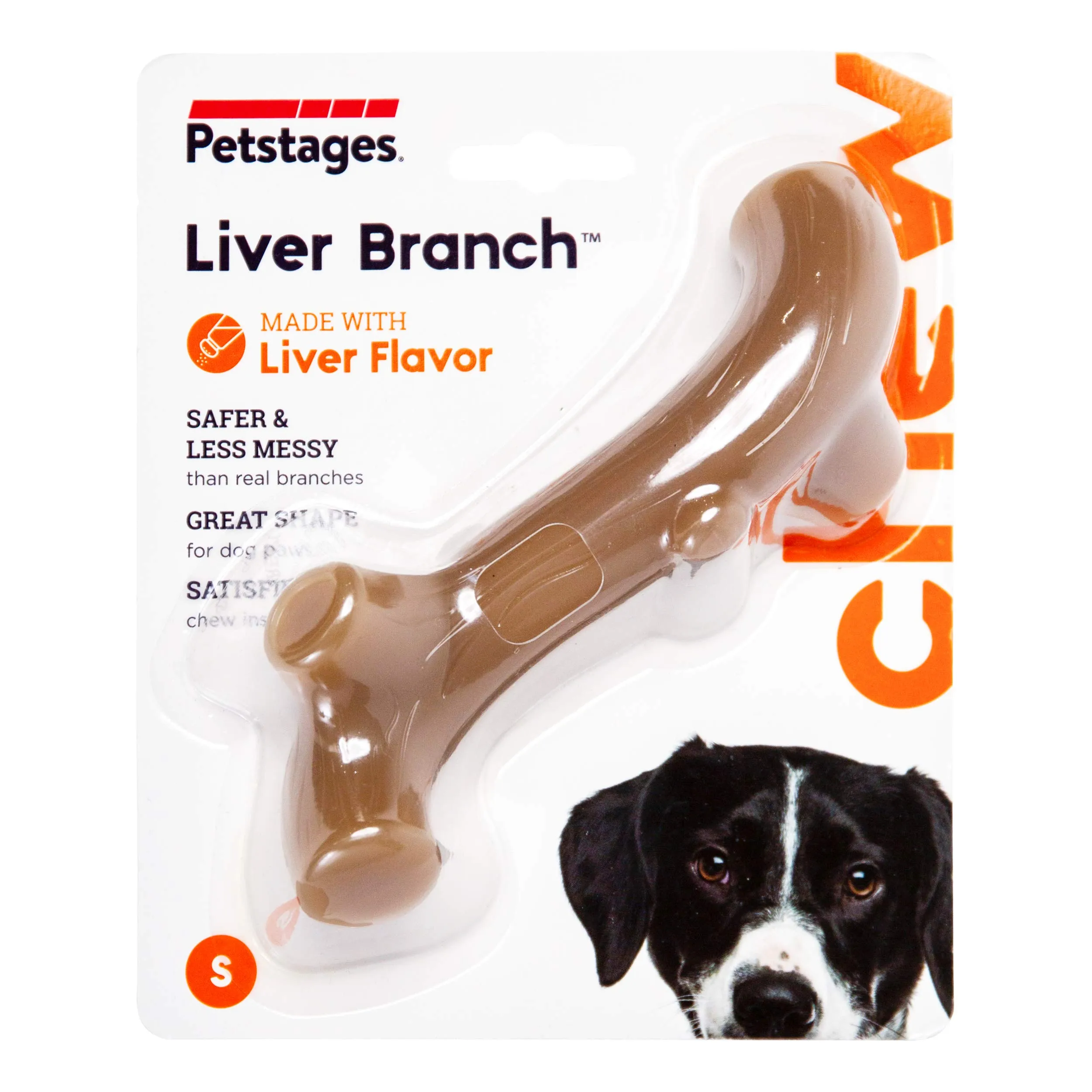 Petstages Liver Branch - Gioco da masticare per cani - bastoncino - sapore di fegato - nylon - small - immagine 2