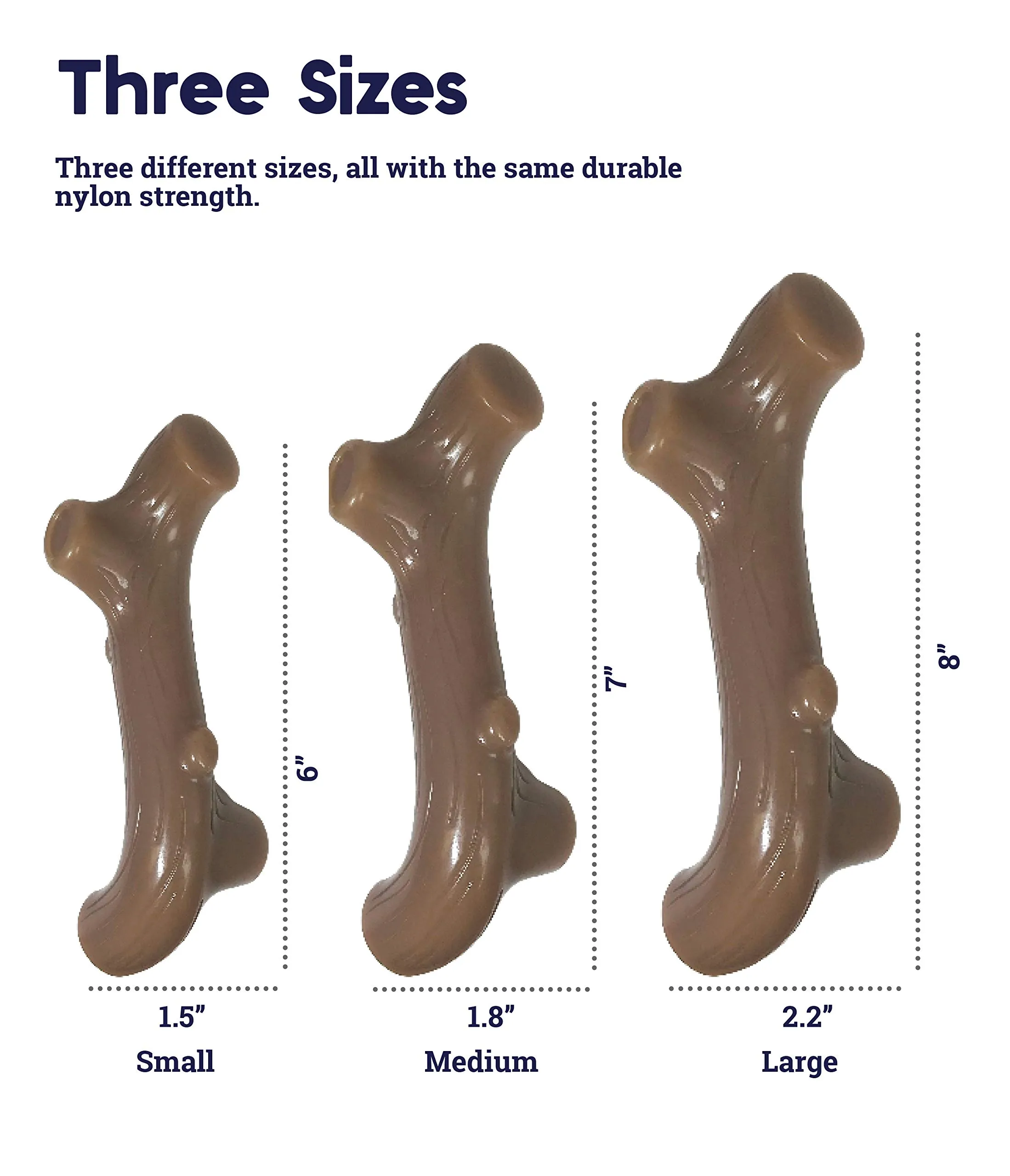 Petstages Liver Branch - Gioco da masticare per cani - bastoncino - sapore di fegato - nylon - small - immagine 6