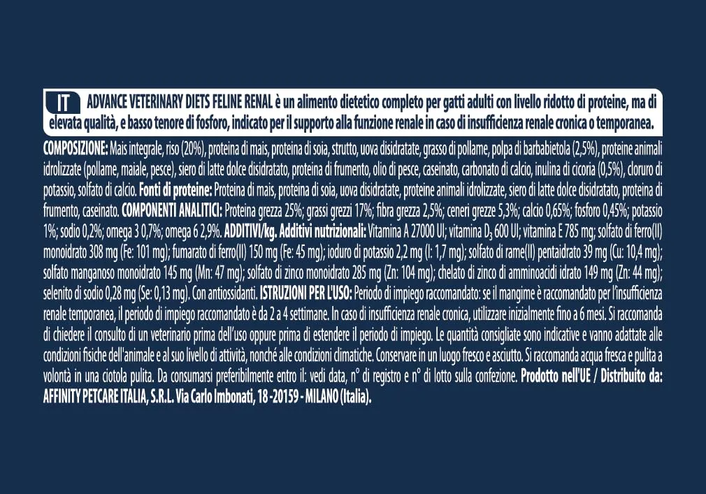Advance Veterinary Diets - Renal - Cibo per Gatti con Insufficienza Renale - 8kg - immagine 5