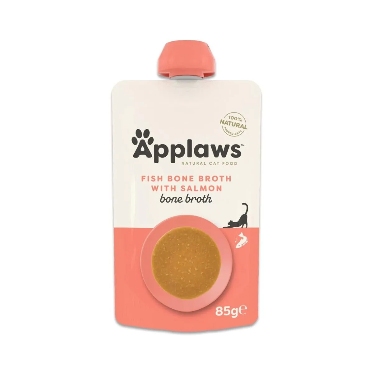 Applaws Cibo Umido per Gatti 100% Naturale – Topping di Brodo di Pesce con Salmone, in Bustine con Beccuccio da 85g - immagine 5