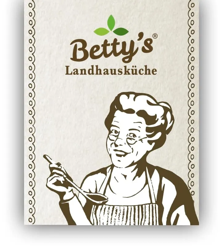 Betty's - Borsa per la cucina rustica, per alimenti umidi e gatti, anatra con olio di borragine, 12 x 100 g, senza cereali, ottima qualità, carne di alta qualità, cotta delicatamente, elevata - immagine 5