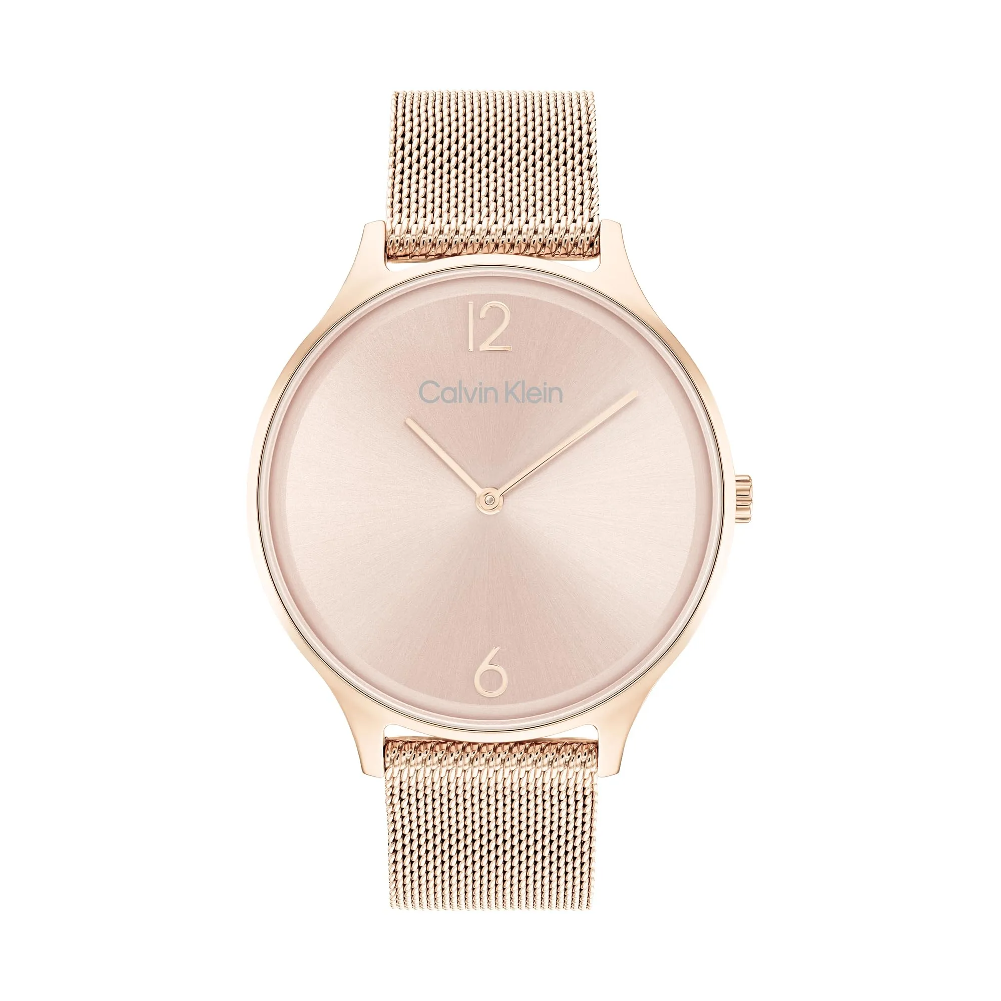 Calvin Klein Orologio Analogico al Quarzo da Donna Collezione TIMELESS MESH 38MM con Cinturino in Maglia Metallica in Acciaio Inossidabile Color Oro Rosso - 25200002 - immagine 1