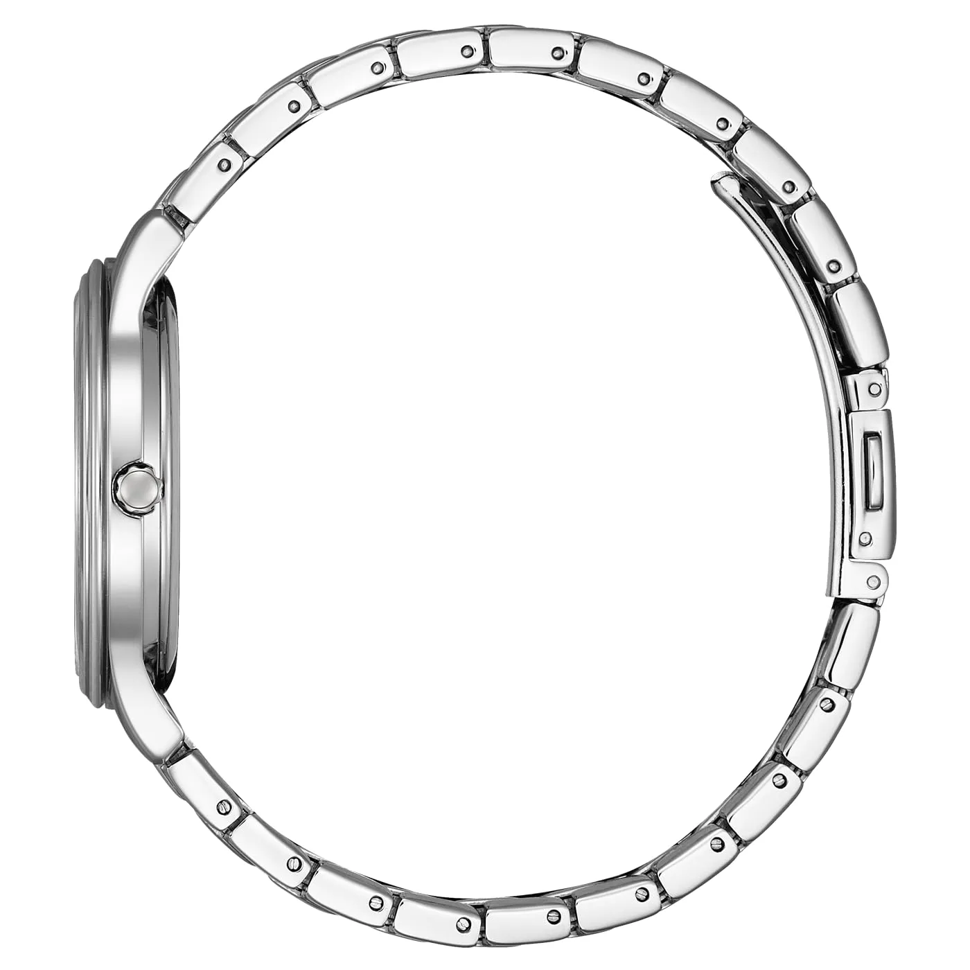 CITIZEN Eco-Drive Orologio solare da donna con cinturino in acciaio inox con diametro di 33 mm, diverse varianti, argento, Bracciale - immagine 2