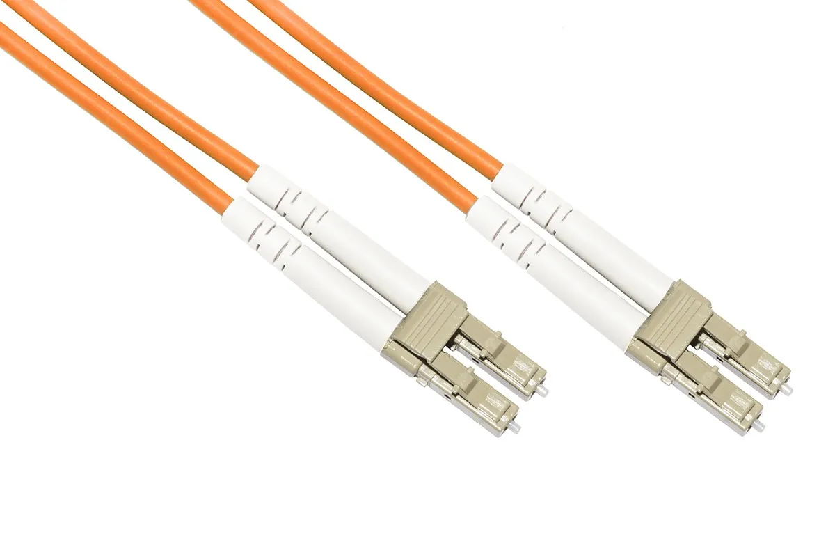 CAVO FIBRA OTTICA LC A LC MULTIMODE DUPLEX OM2 50/125 MT.1 - immagine 1