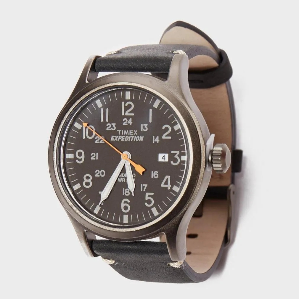 Timex TW4B01900 Orologio da Polso al Quarzo, Analogico, Unisex, Pelle, Nero - immagine 3