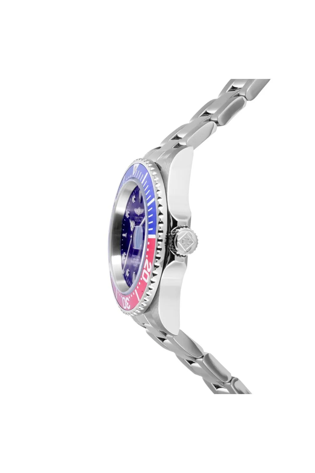 Invicta Pro Diver - Orologio da uomo in acciaio inossidabile con movimento al quarzo - 40 mm, Rosso / Blu - immagine 2