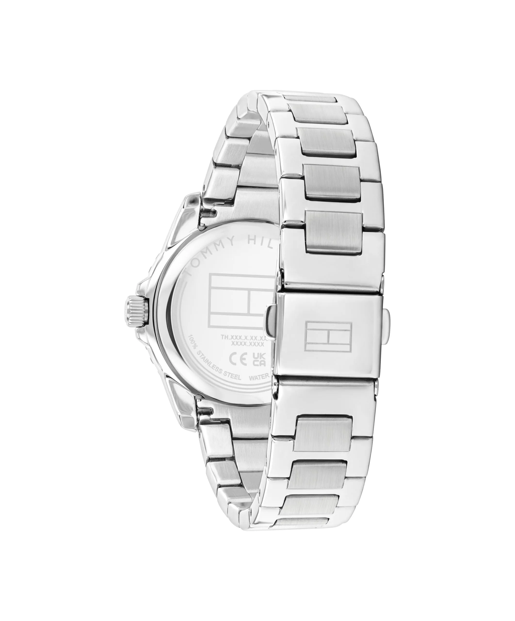 Tommy Hilfiger Orologio con Movimento al Quarzo a Tre Lancette per i Giovani con Cinturino in Acciaio InossidabileArgentato - 1720051, Silver - immagine 3