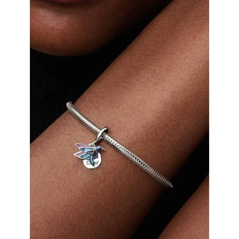 Pandora Moments 793746C01 Breloque Colibri en Argent Sterling Compatible avec Les pendentifs Me and Moments - immagine 3